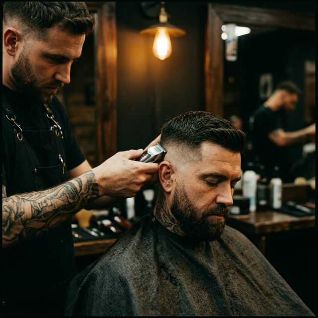Fresh fade haircut