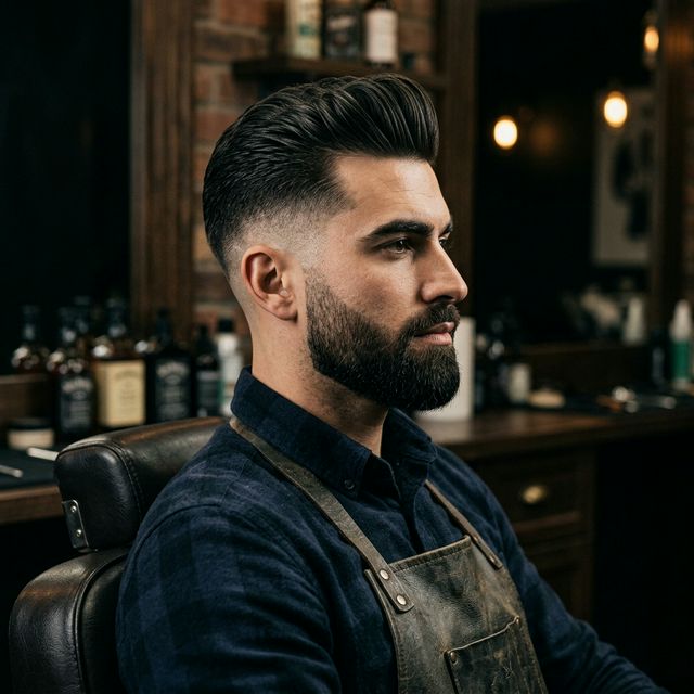Modern pompadour