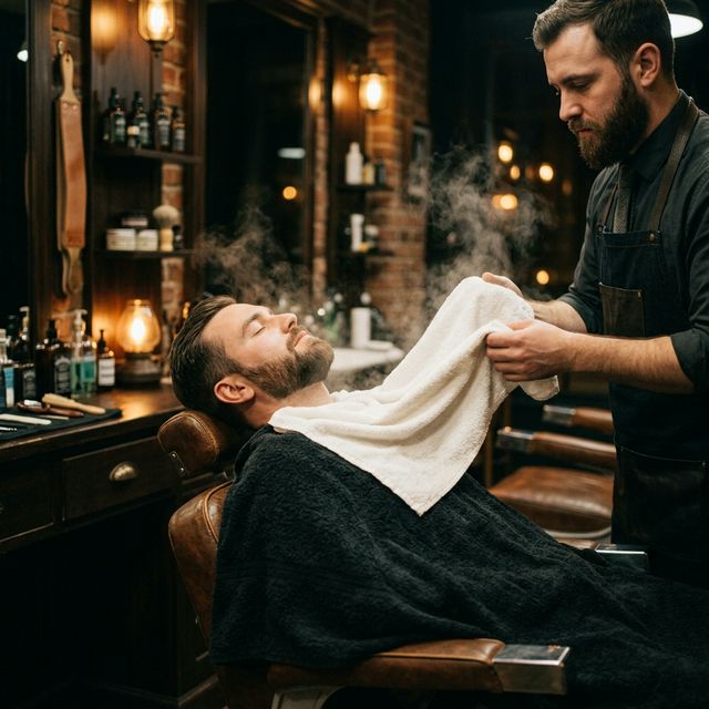 Hot towel treatment